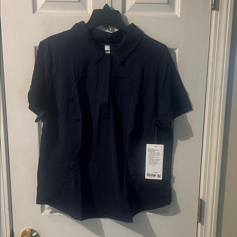 lululemon athletica Quick-Drying Short Sleeve Polo - Navy
